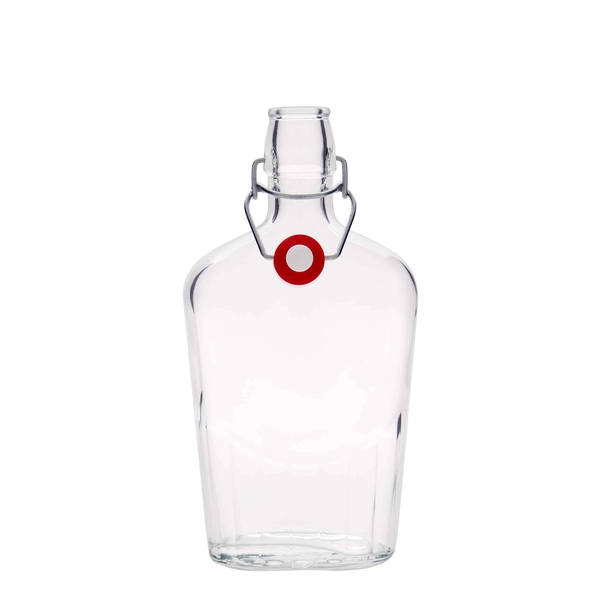 Bouteille en verre 500 ml 'Fiaschetta', ovale, bouchage: bouchon mécanique