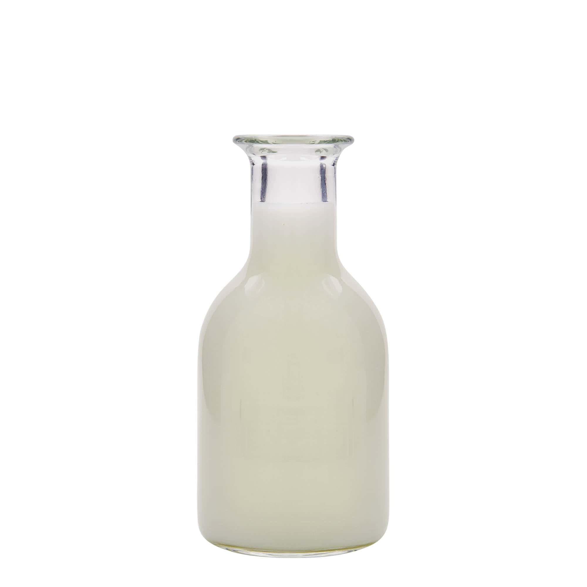 Glazen fles 'Optima Latte', 500 ml, monding: kurk