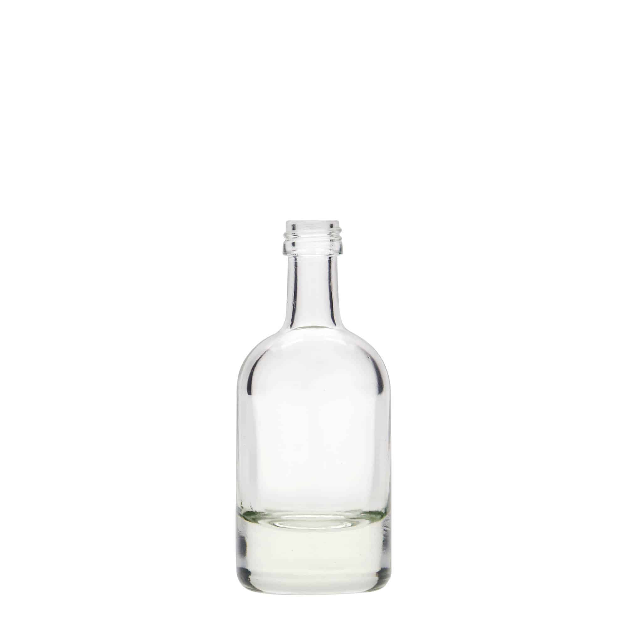 Bouteille en verre 50 ml 'Linea Uno', bouchage: PP 18