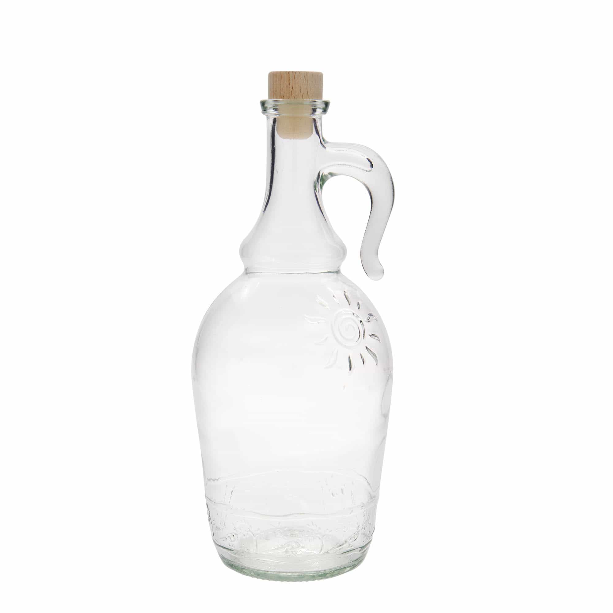 Bouteille en verre 1 000 ml 'Sunny', bouchage: bouchon