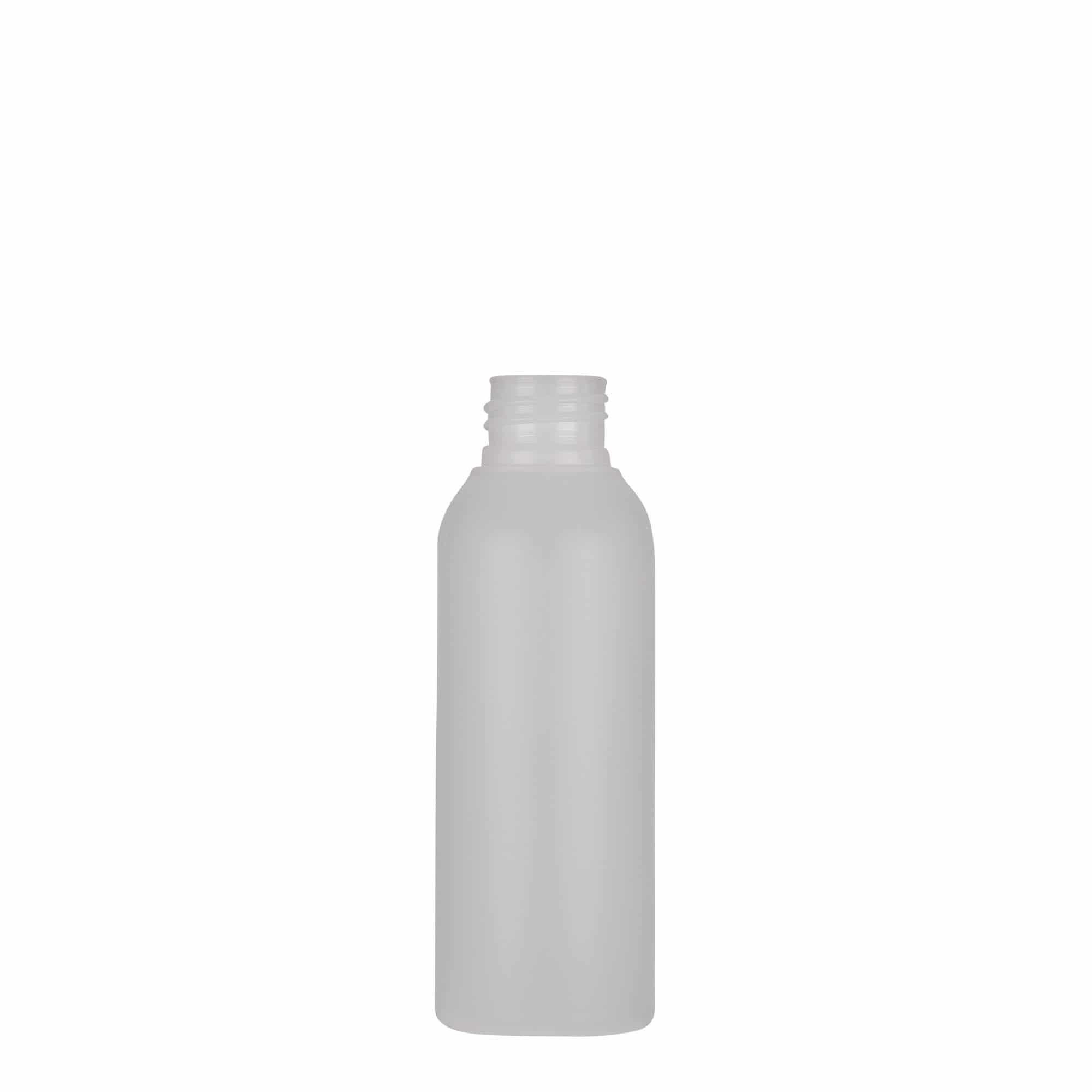 Plastic fles 'Tuffy', 100 ml, HDPE, naturel, monding: GPI 24/410