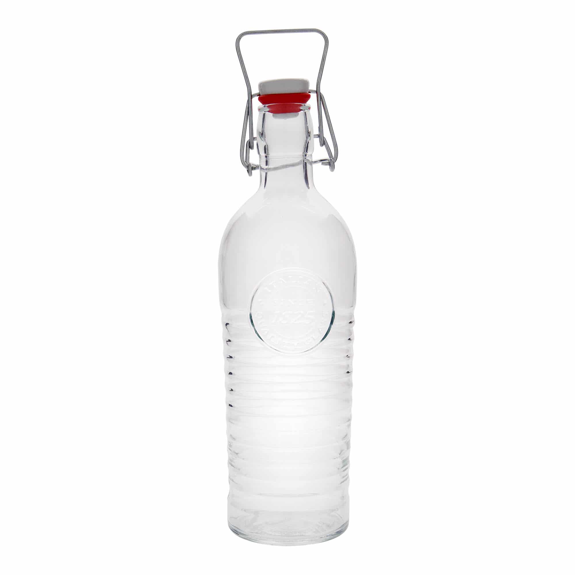 Glazen fles 'Officina 1825', 1200 ml, monding: beugelsluiting