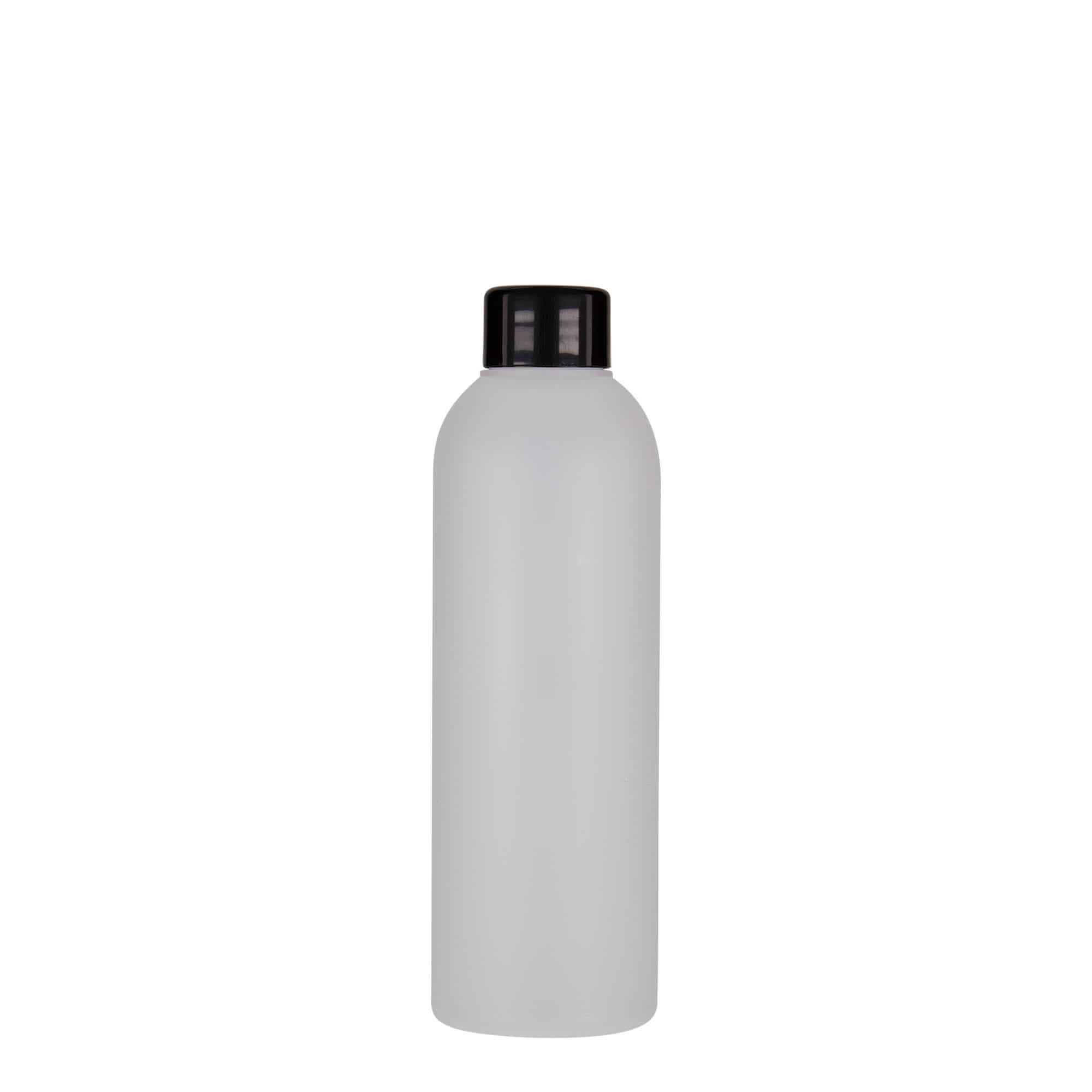 Bouteille en plastique 200 ml 'Tuffy', PEHD, nature, bouchage: GPI 24/410