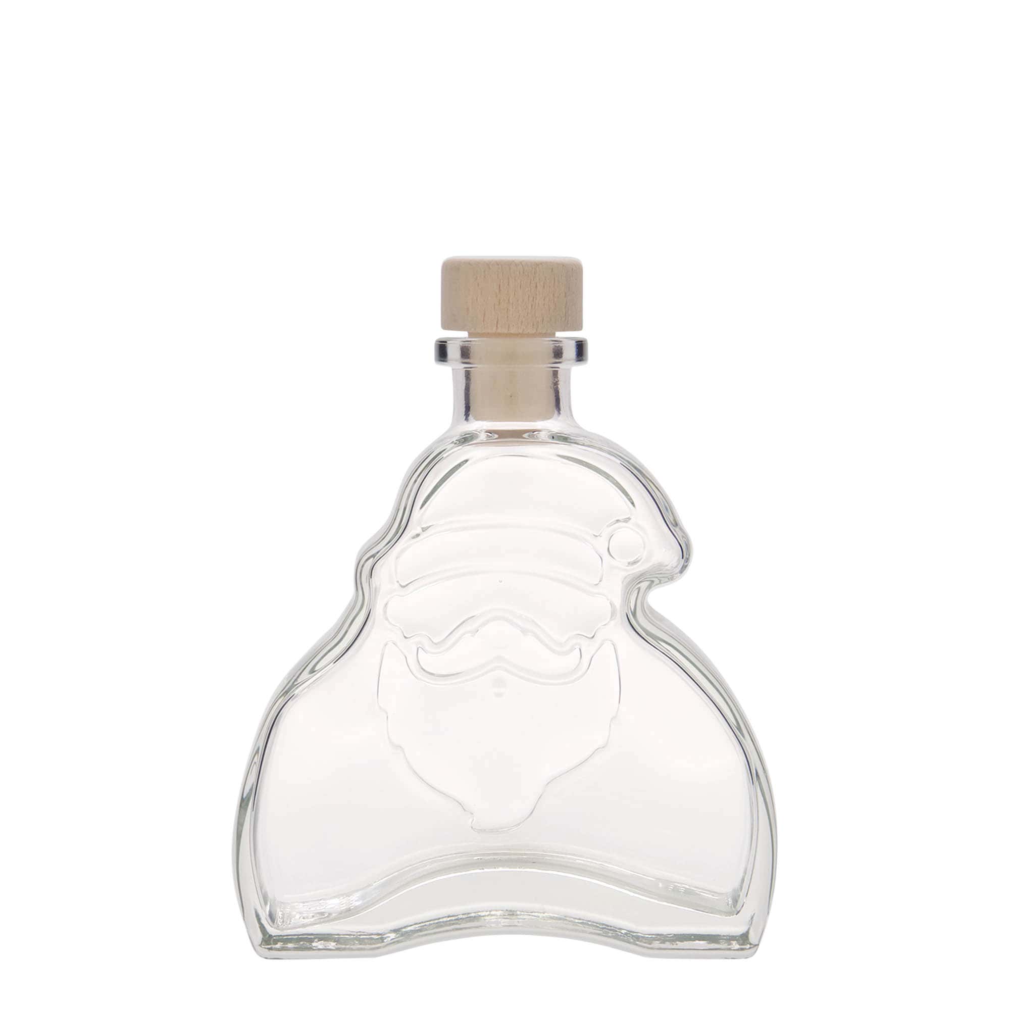 Bouteille en verre 200 ml 'Santa Claus', bouchage: bouchon