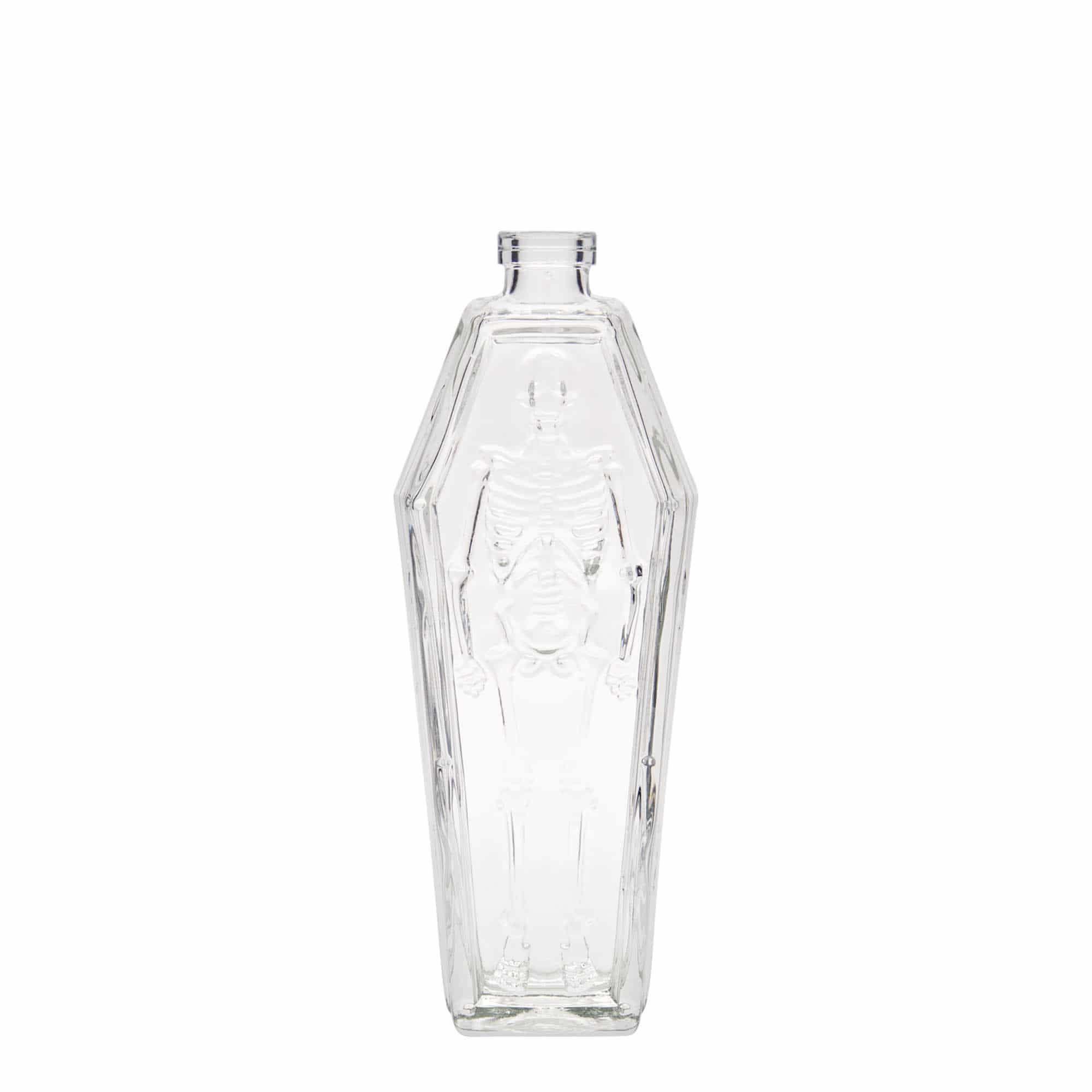 Bouteille en verre 200 ml 'Cercueil', bouchage: bouchon