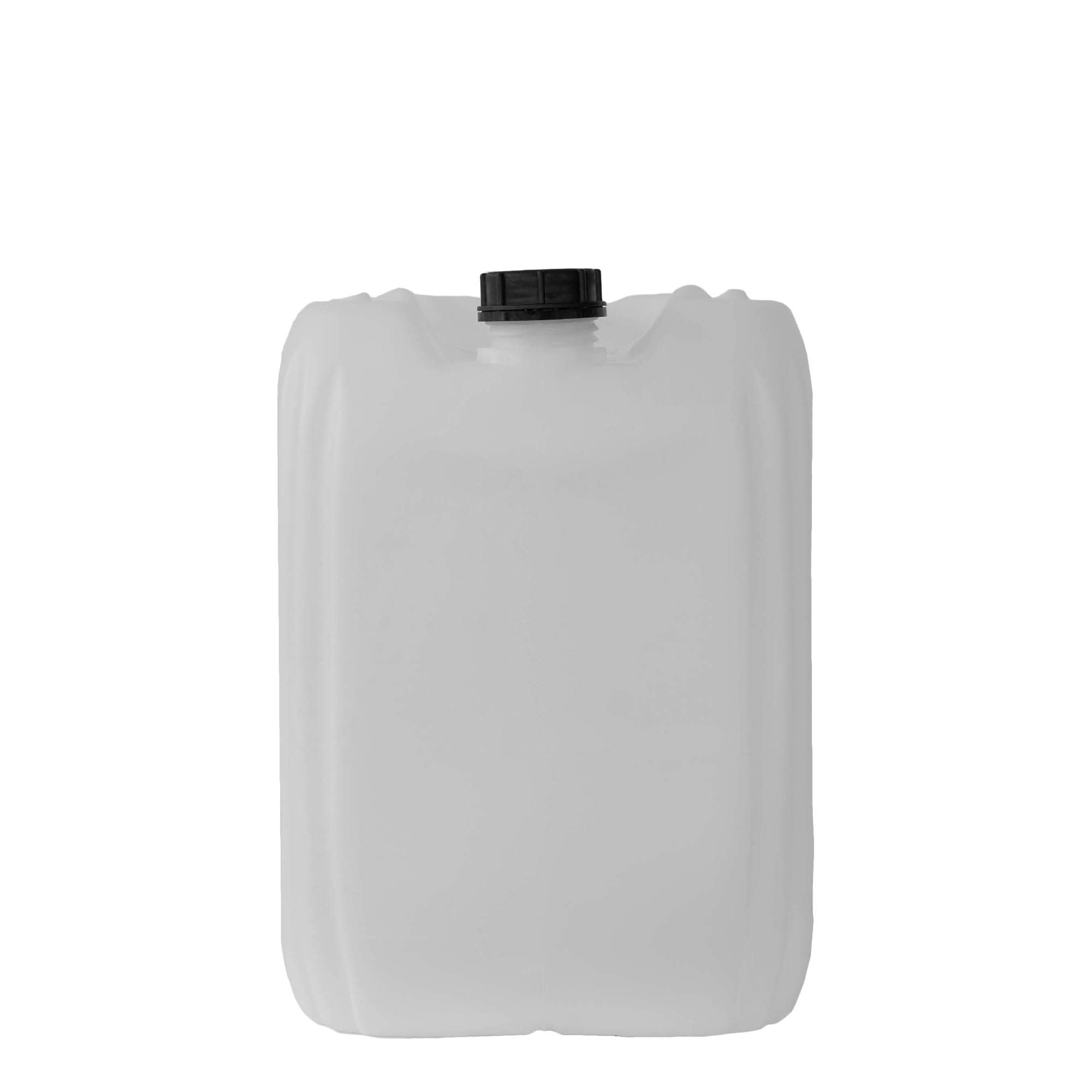 Bidon 30 l, rectangulaire, plastique PEHD, nature, bouchage: ND 60