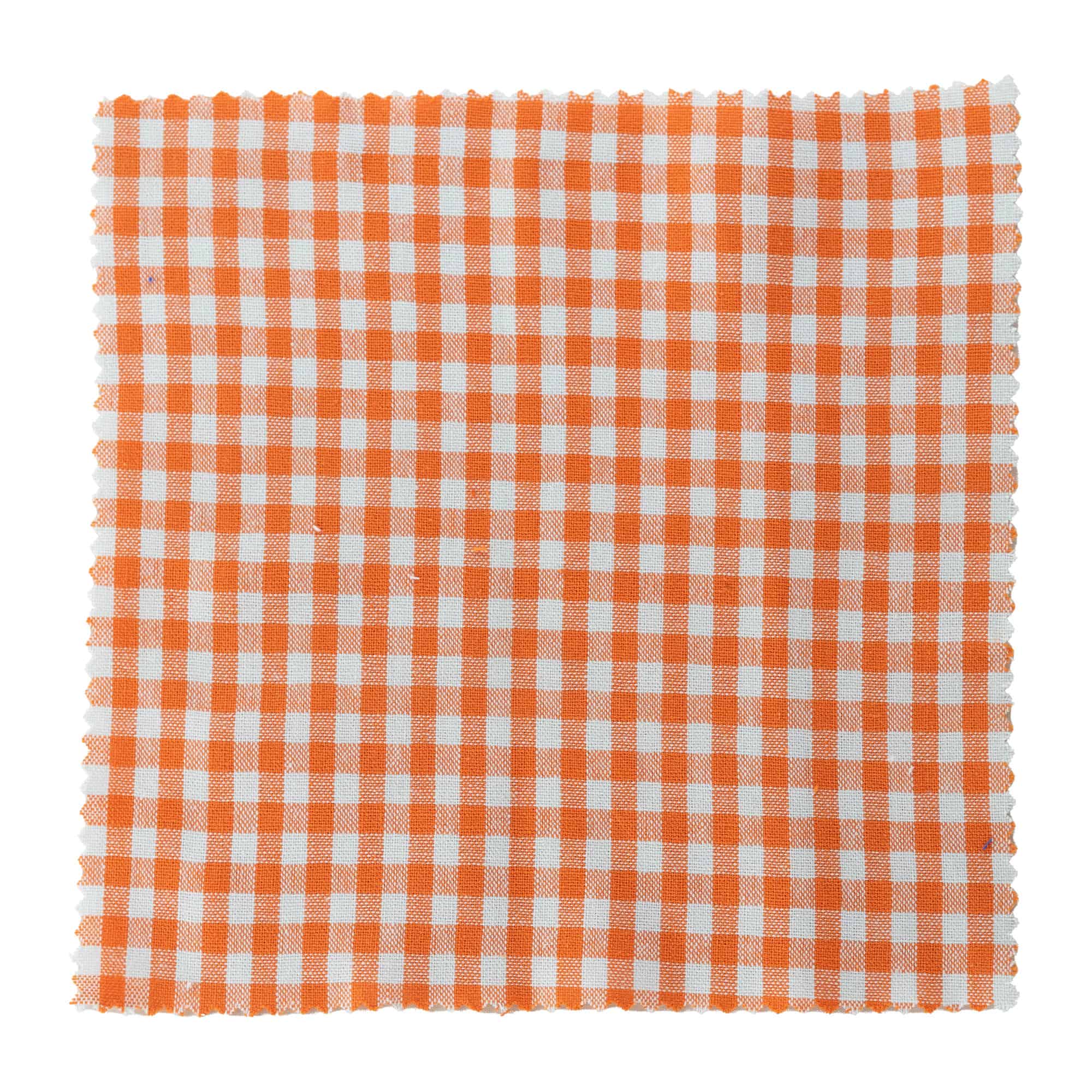 Napperon à carreaux 15x15, carré, tissu, orange, bouchage: TO58-TO82