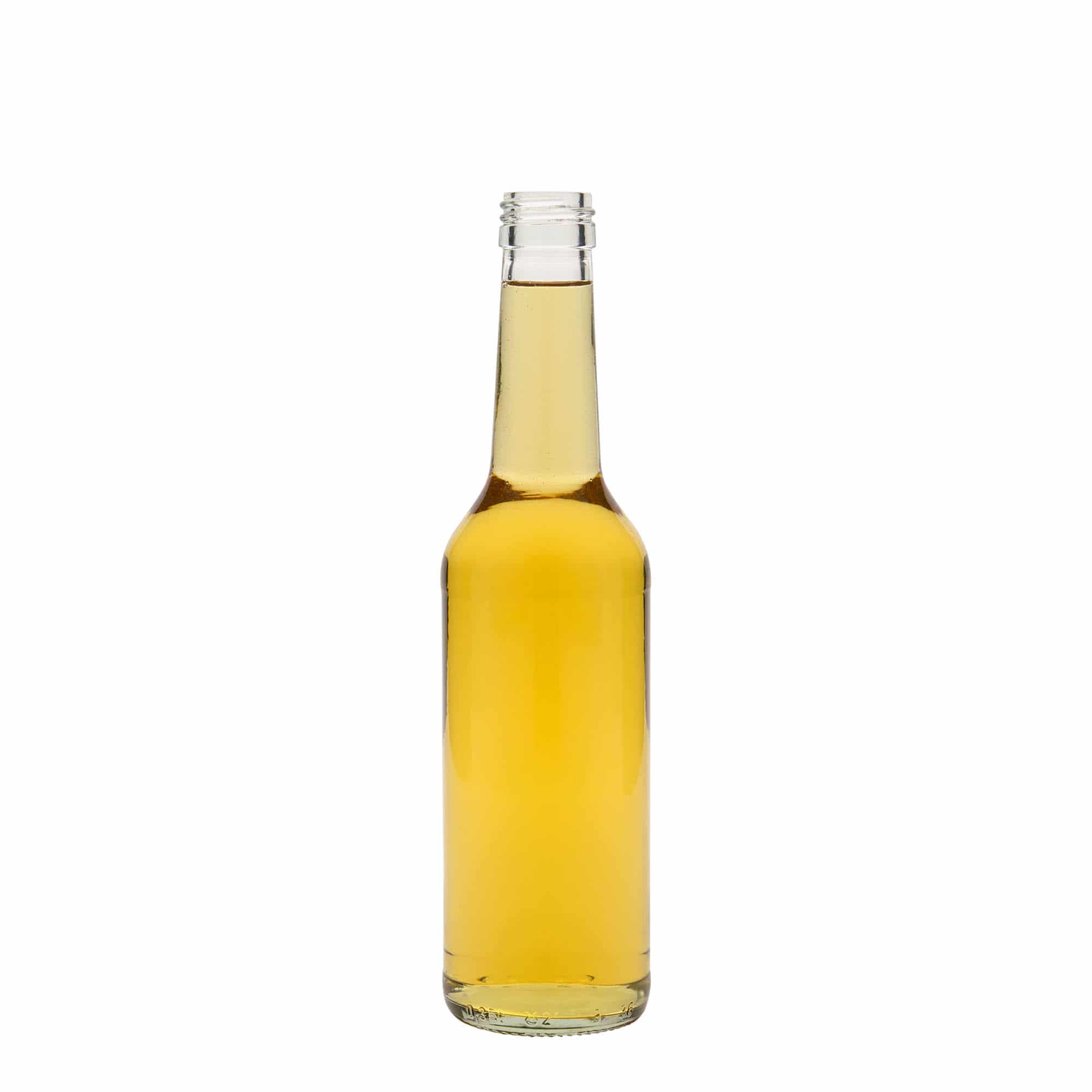 Bouteille en verre col droit 350 ml, bouchage: PP 28