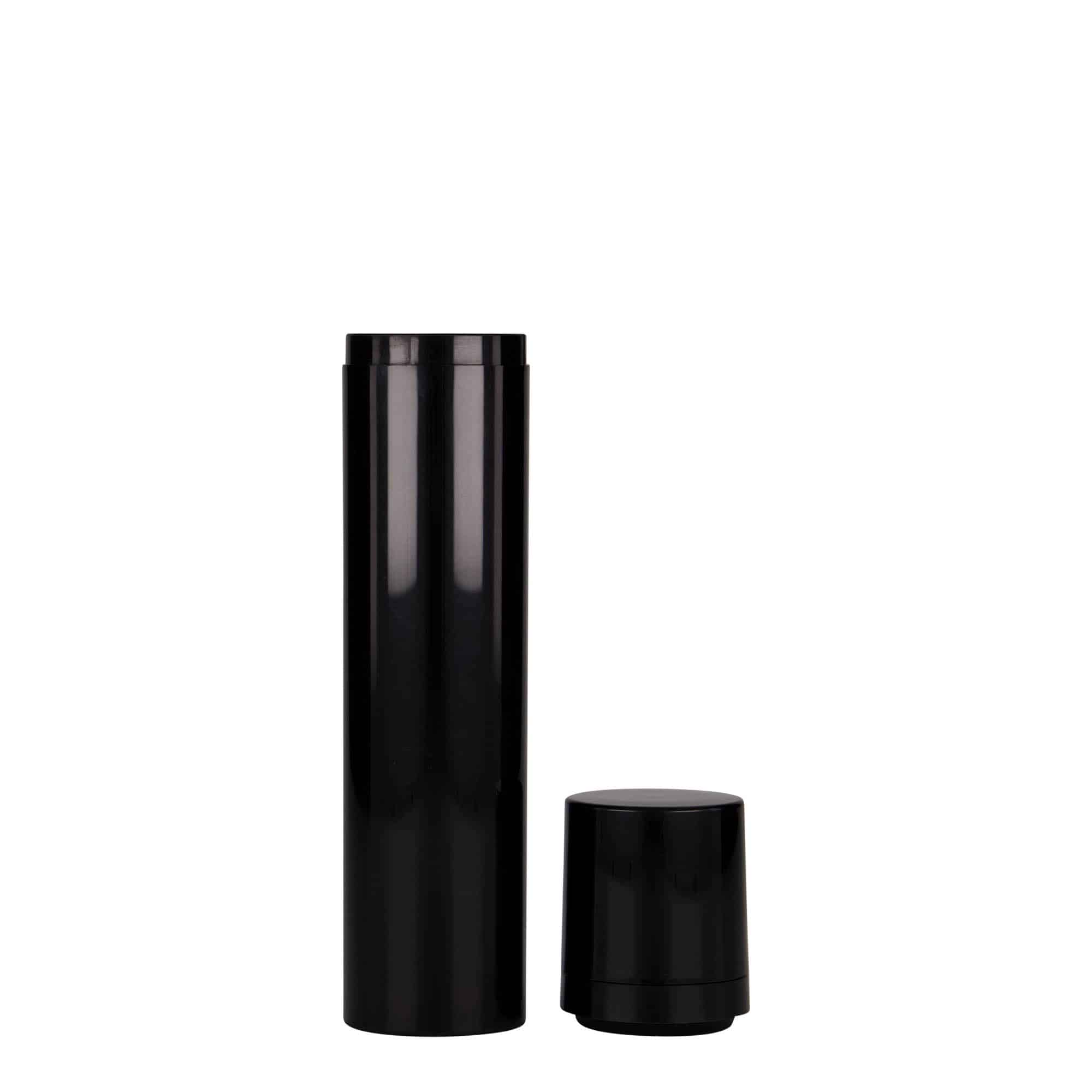 Flacon airless 100 ml 'Mezzo', plastique PP, noir