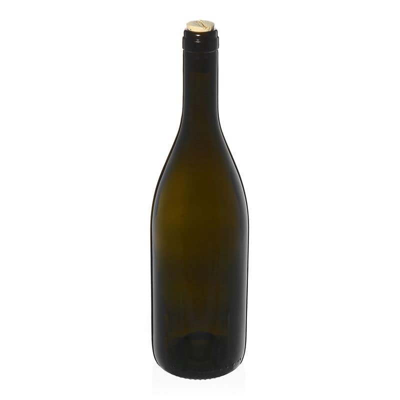 Bouteille de vin 750 ml 'Tiffany', vert antique, bouchage: bouchon