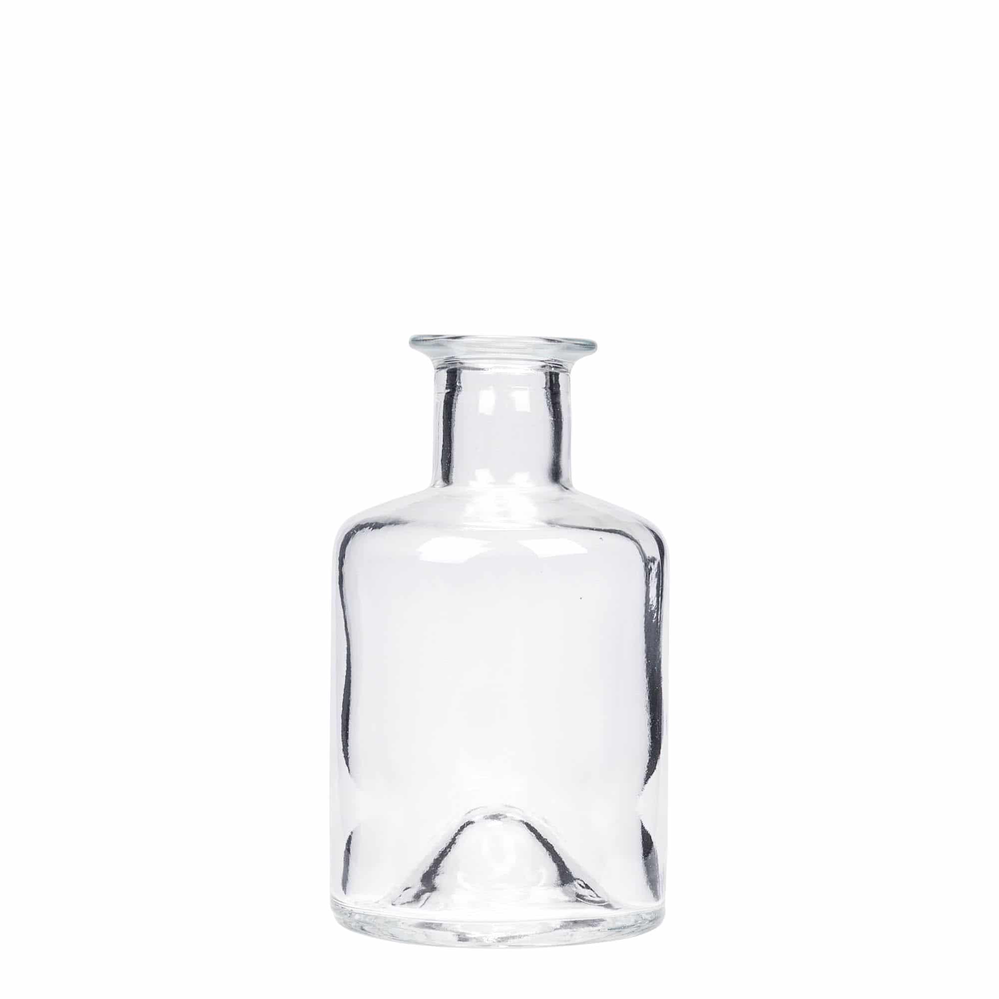 Glazen fles Apotheker, 200 ml, monding: kurk