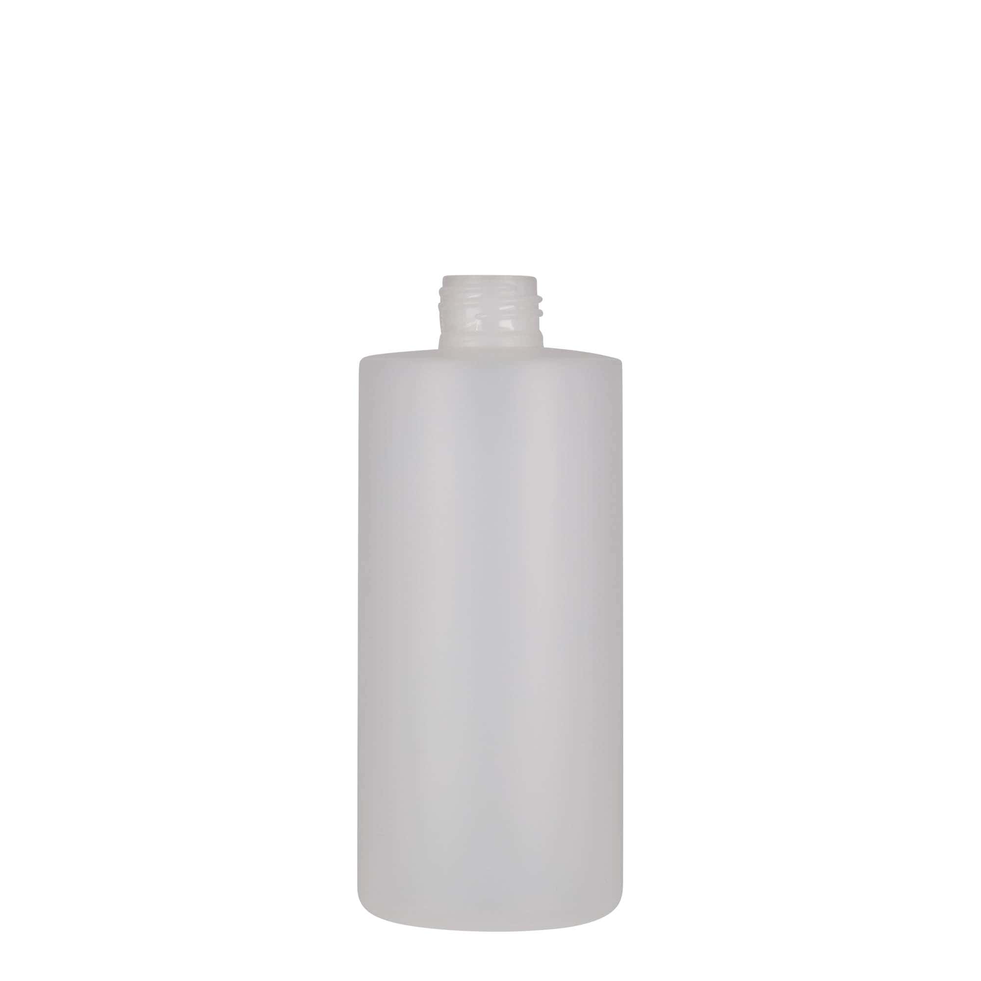 Bouteille en plastique 300 ml 'Pipe', PEHD, blanche, bouchage: GPI 24/410