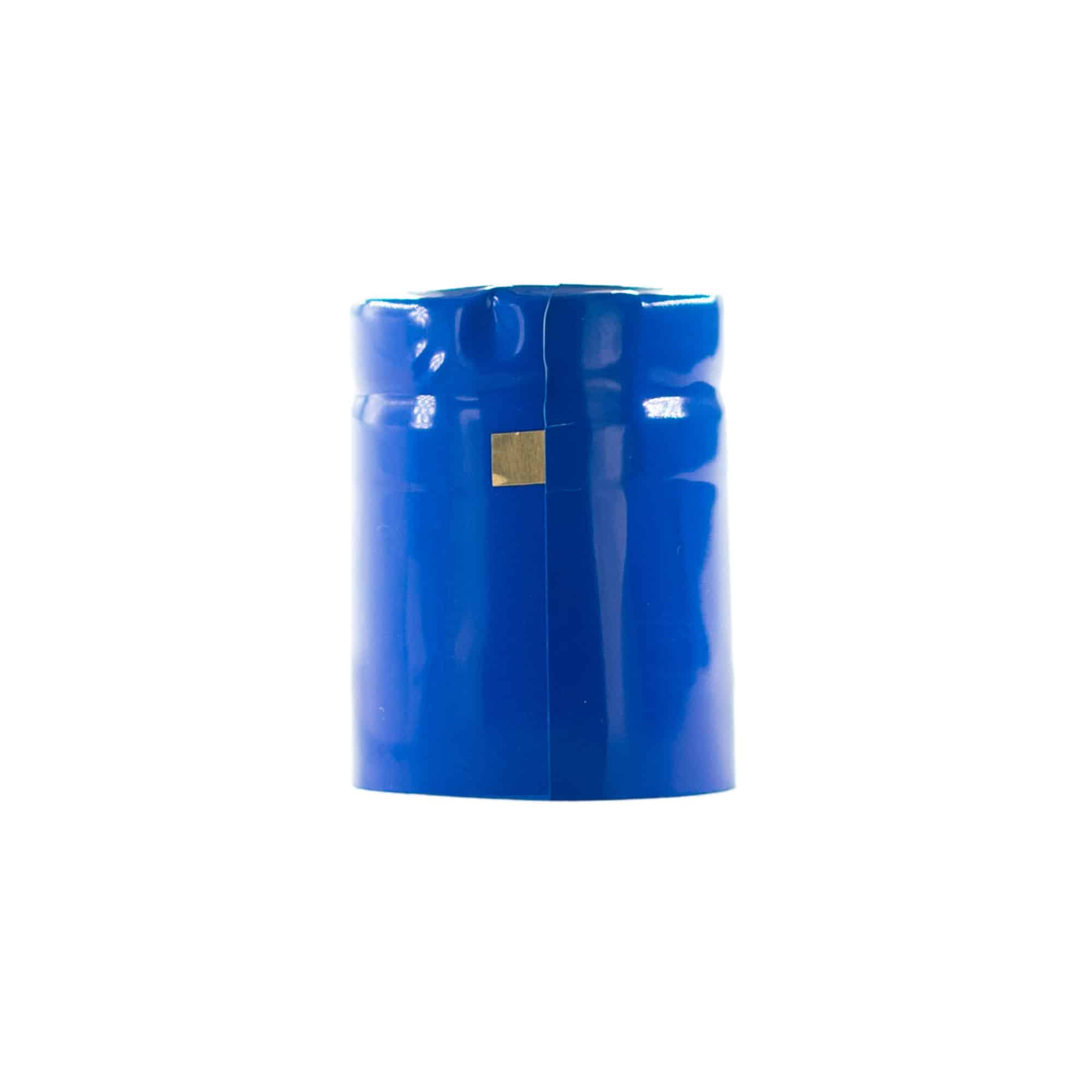 Capsule thermo-rétractable 32x41, plastique PVC, bleu