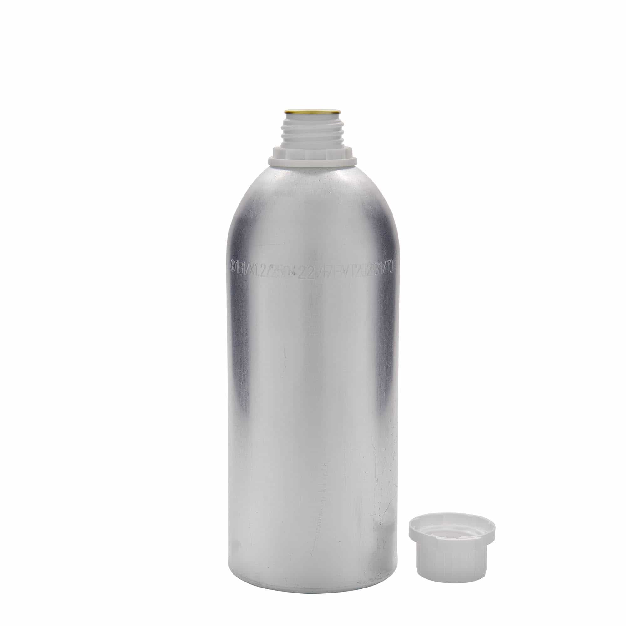 Bouteille en aluminium 1100 ml, métal, argenté, bouchage: DIN 32