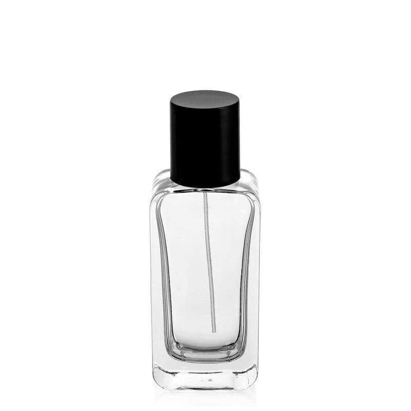 Glazen flacon 'Nizza', 50 ml, rechthoekig