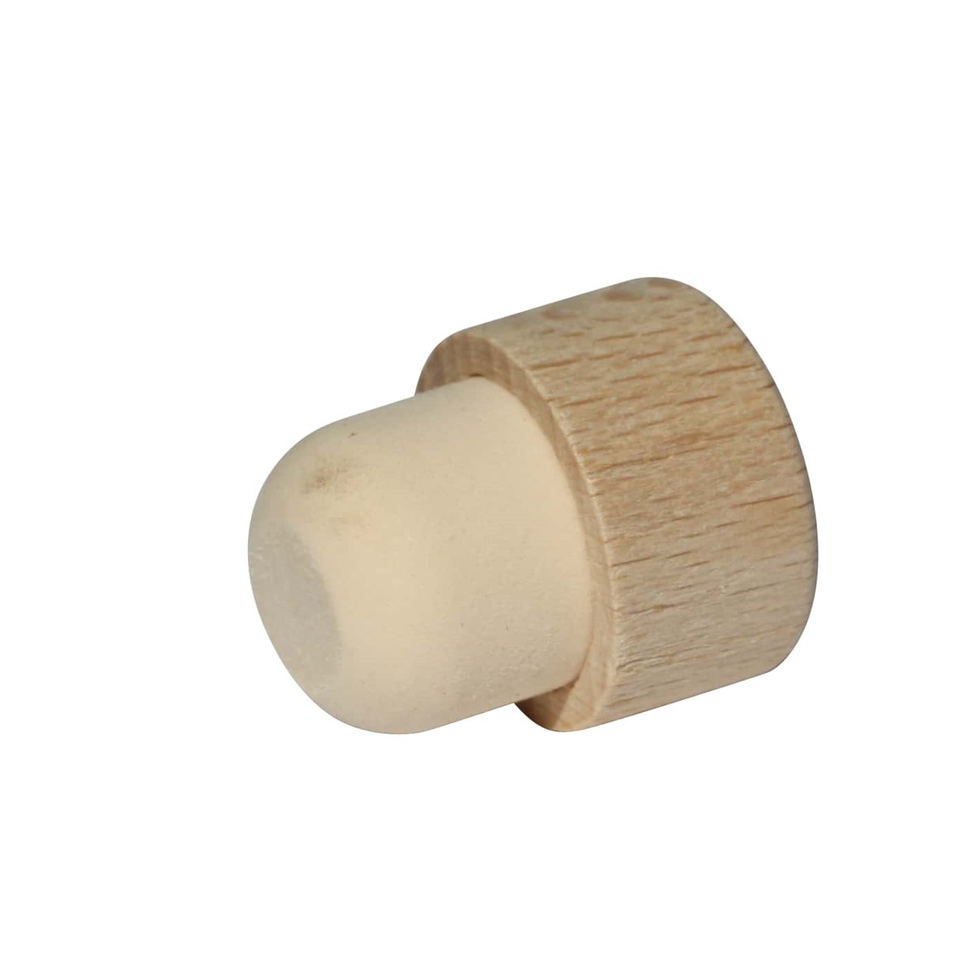 Dopkurk, 16,5 mm, hout, voor monding: kurk