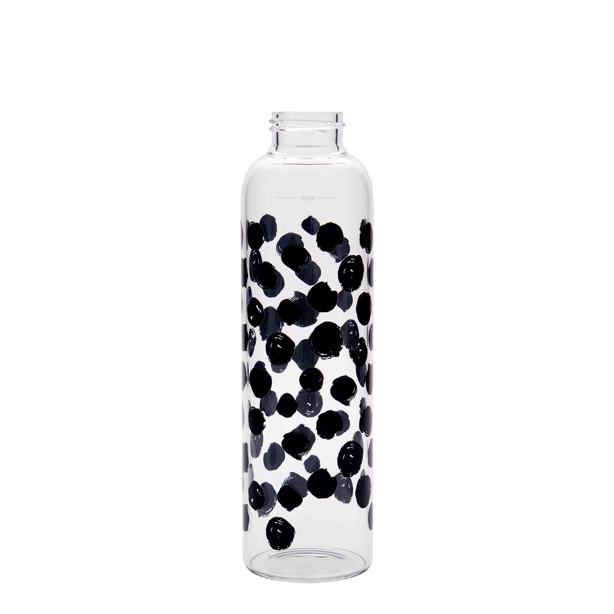 Gourde 500 ml 'Perseus', motif : points noirs, bouchage: Bougage à vis