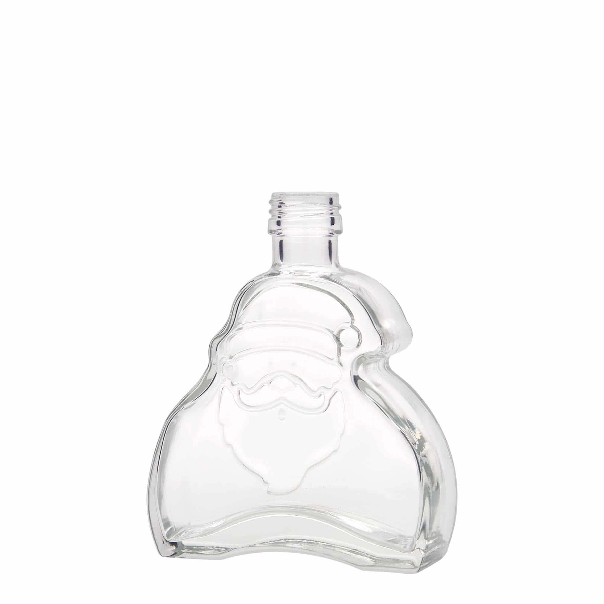 Bouteille en verre 200 ml 'Santa Claus', bouchage: PP 28