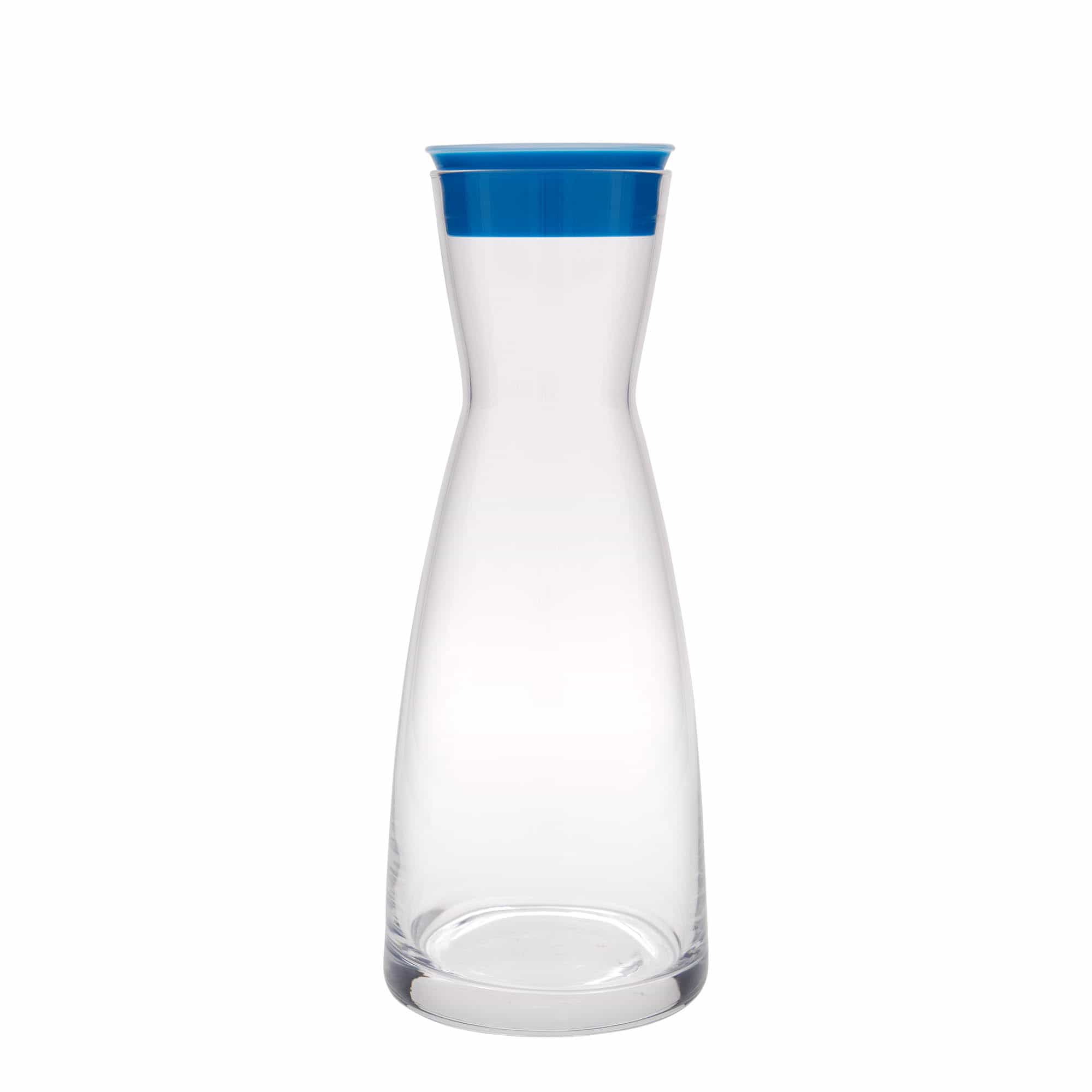 Carafe 1 000 ml 'Ypsilon', verre, bleu