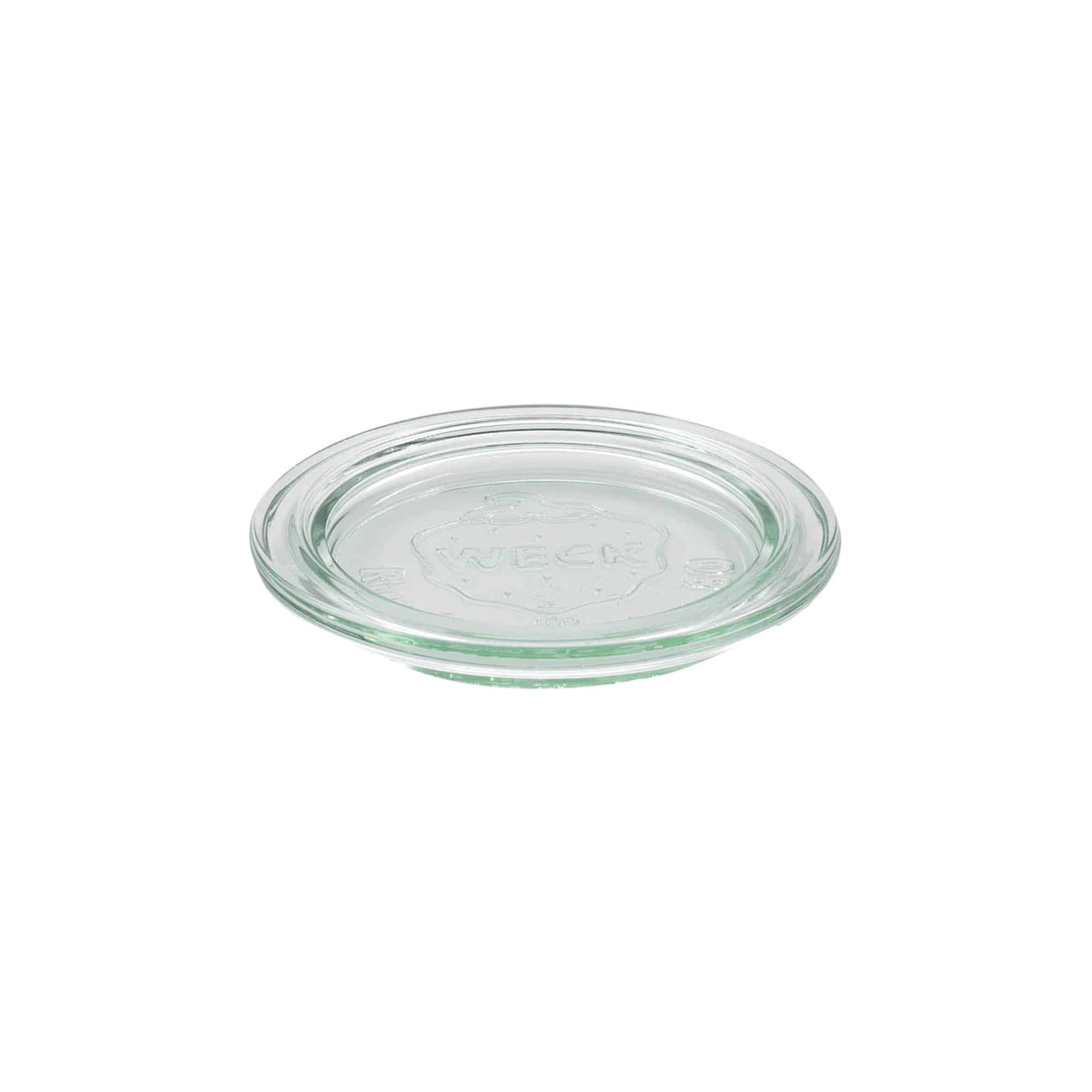 Couvercle en verre WECK aux bords arrondis, pour bouchage: RR80