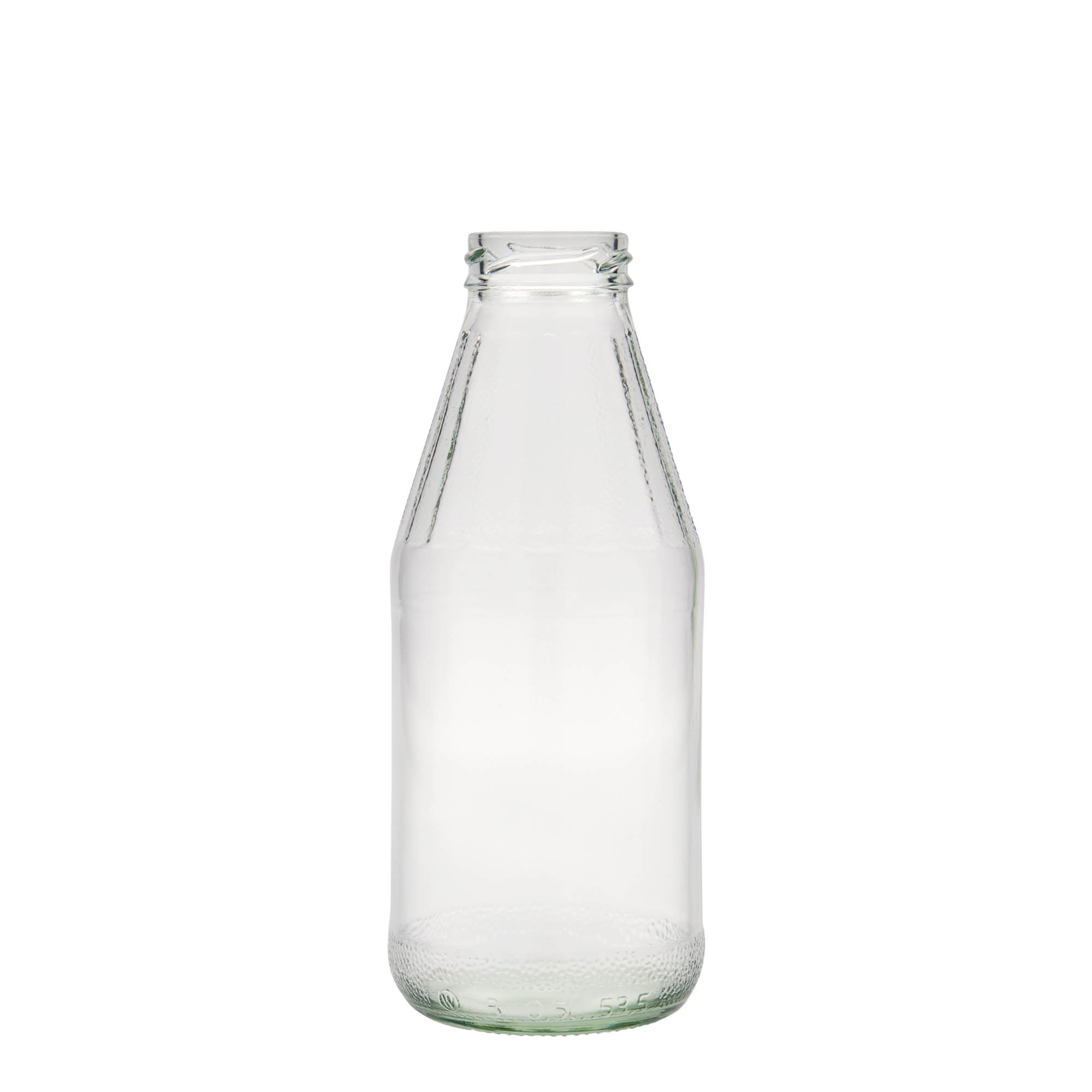 Universele fles met brede hals, 500 ml, glas, monding: twist-off (TO 43)