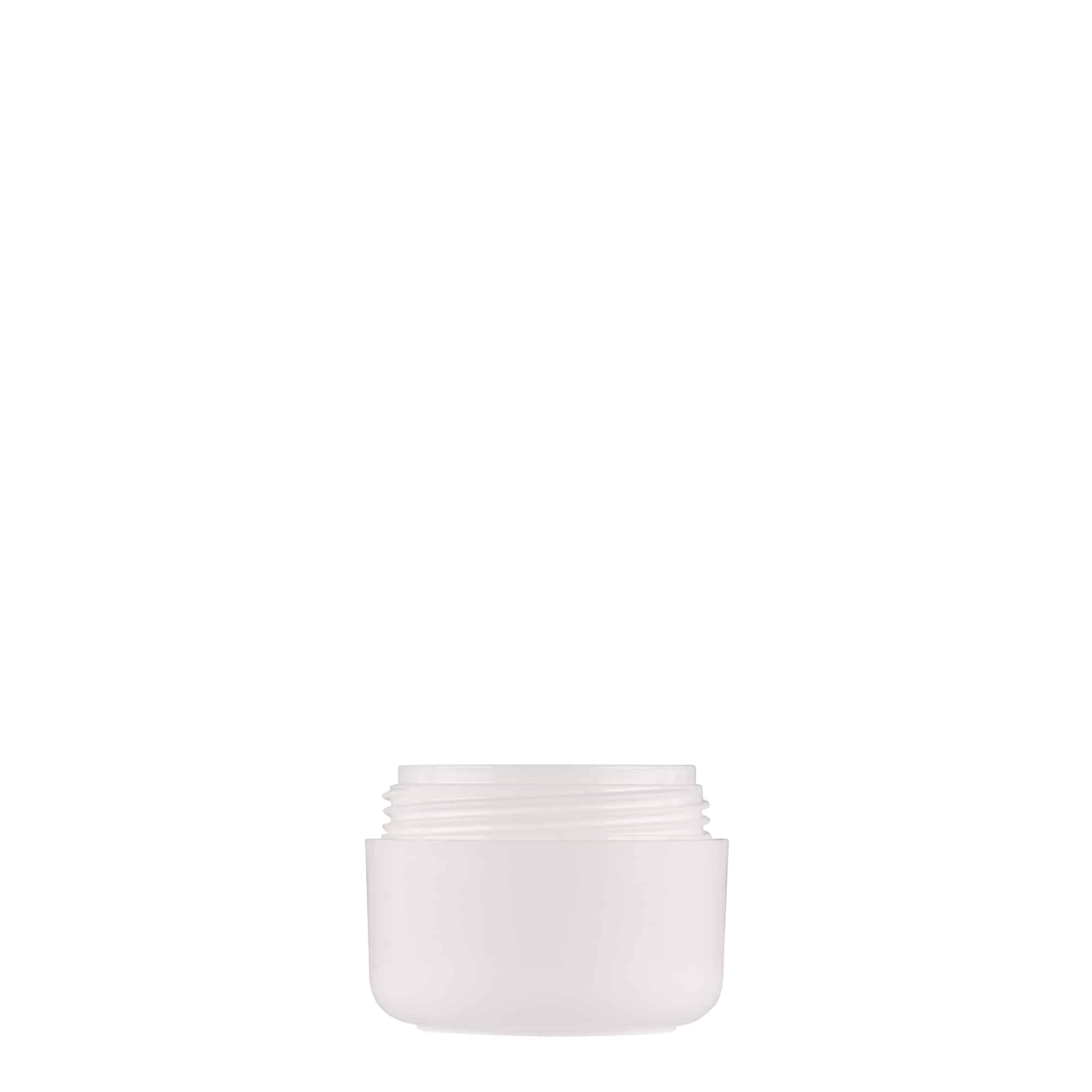 Boîte en plastique 15 ml 'Bianca', PP, blanche, bouchage: Bougage à vis