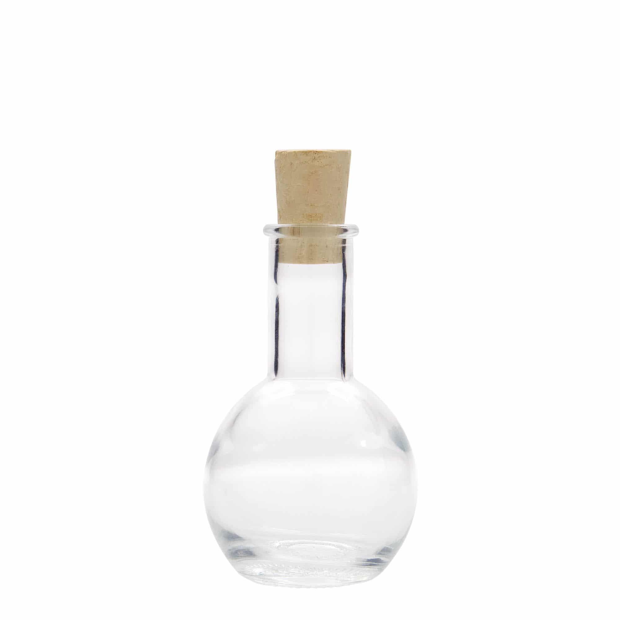 Bouteille en verre 100 ml 'Tulipano', bouchage: bouchon