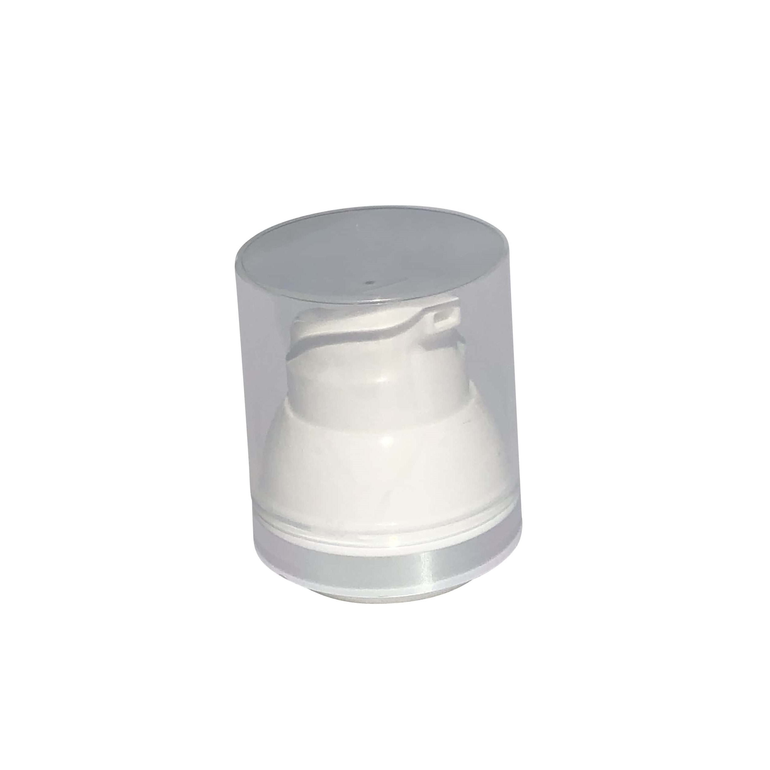 Flacon airless tête de pompe 'Mezzo', plastique PP, blanc