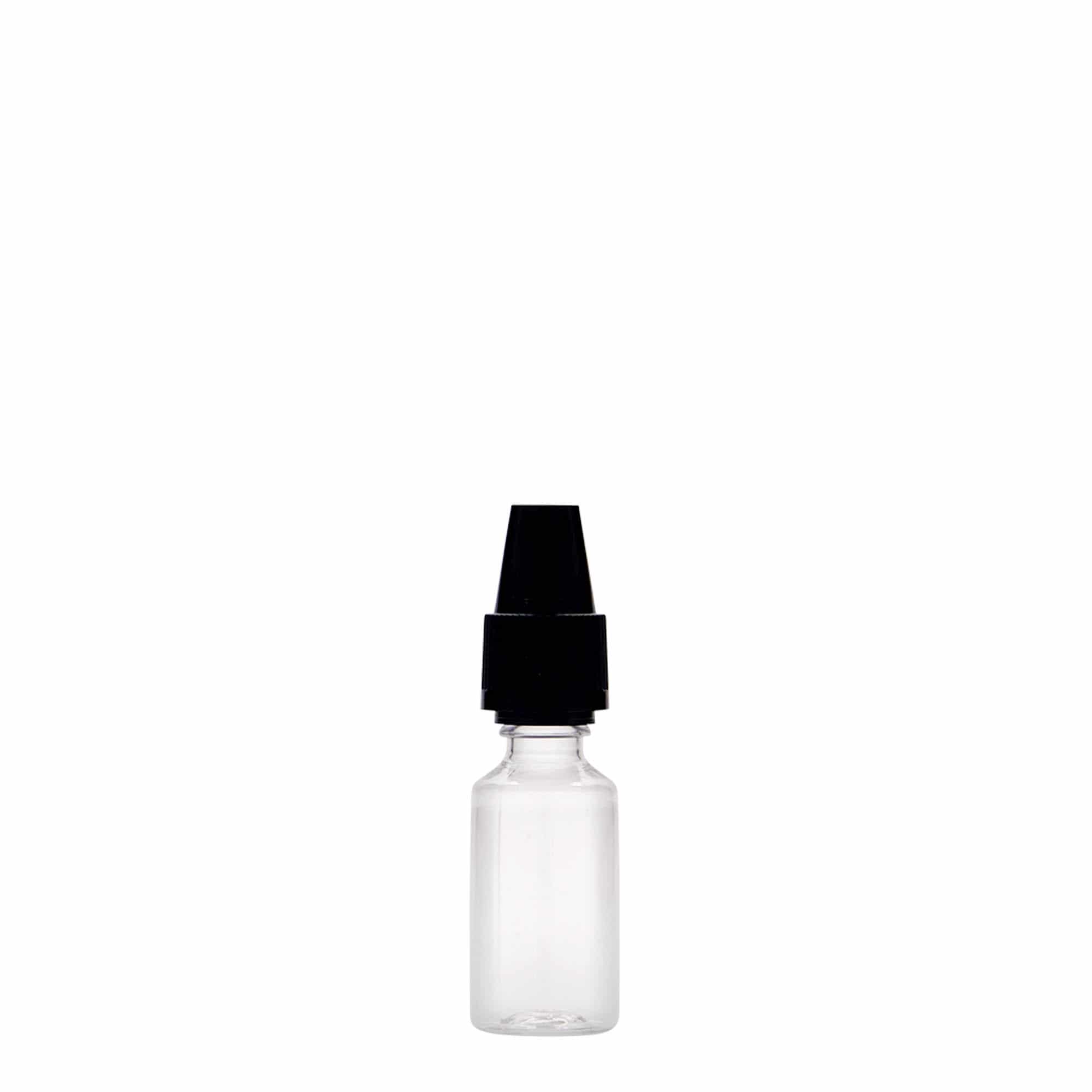 Petfles 'E-Liquid', 10 ml, met kwaliteitsborging en kinderbeveiliging, kunststof, monding: schroefsluiting