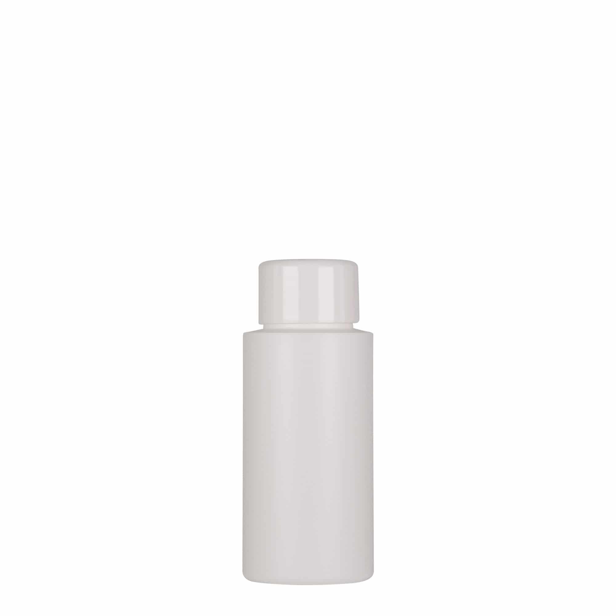 Bouteille en plastique 50 ml 'Pipe', Green PEHD, blanche, bouchage: GPI 24/410