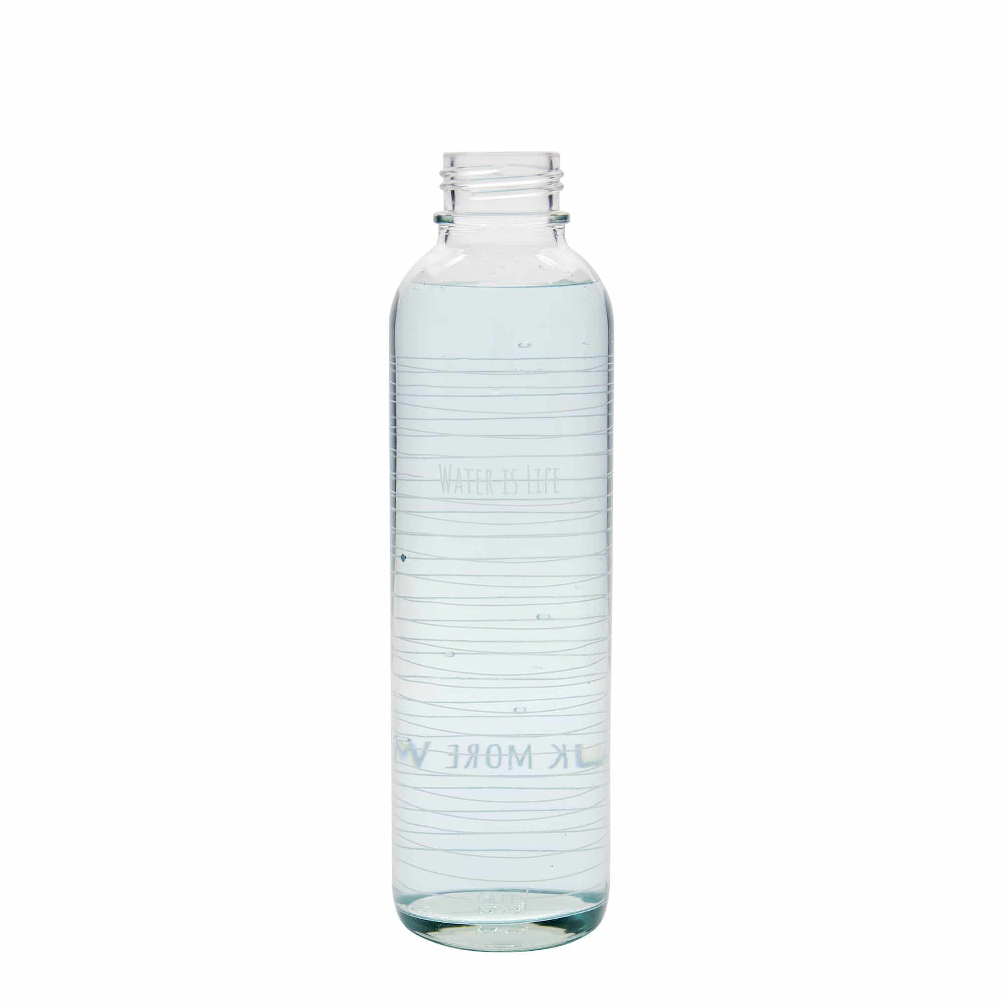 Gourde 700 ml 'CARRY Bottle', motif : Water is Life, bouchage: Bougage à vis