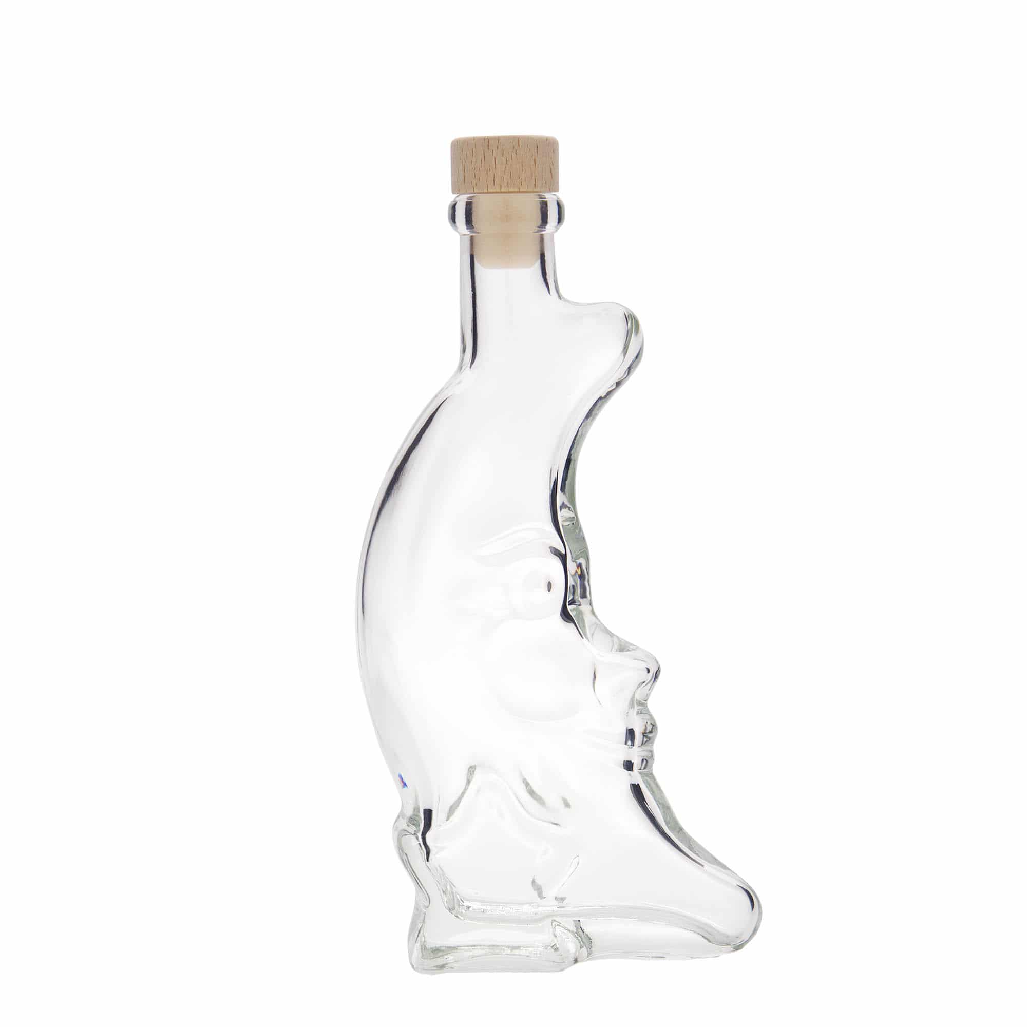 Bouteille en verre 200 ml 'Lune', bouchage: bouchon