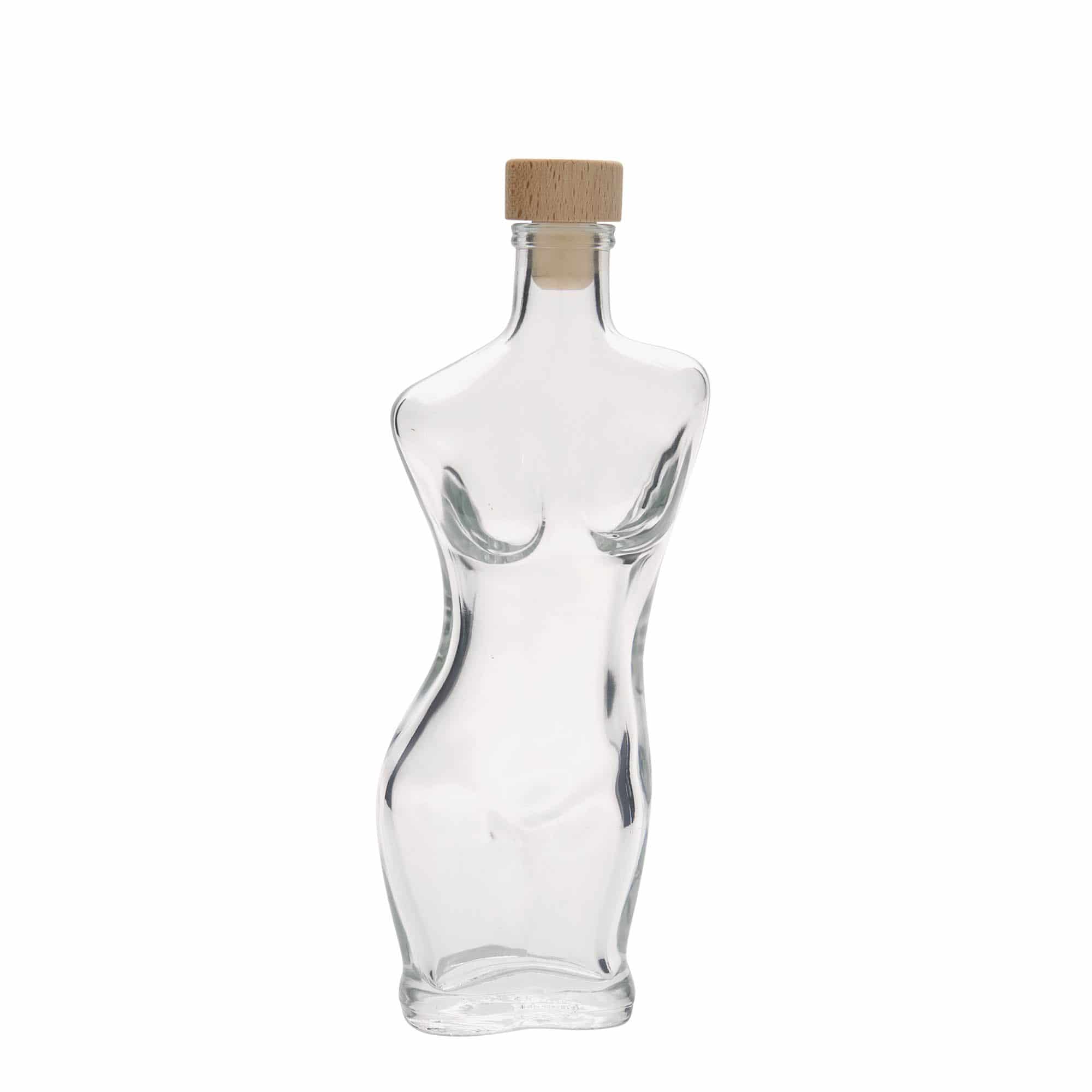 Bouteille en verre 200 ml 'Eva', bouchage: bouchon