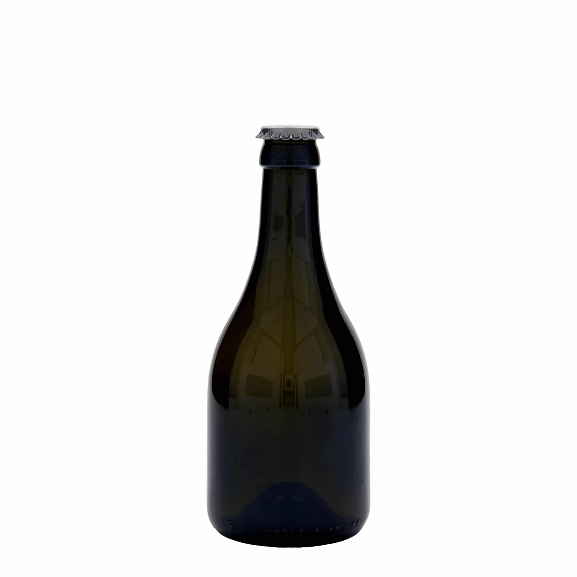 Bierflesje 'Horta', 330 ml, glas, antiekgroen, monding: kroonkurk