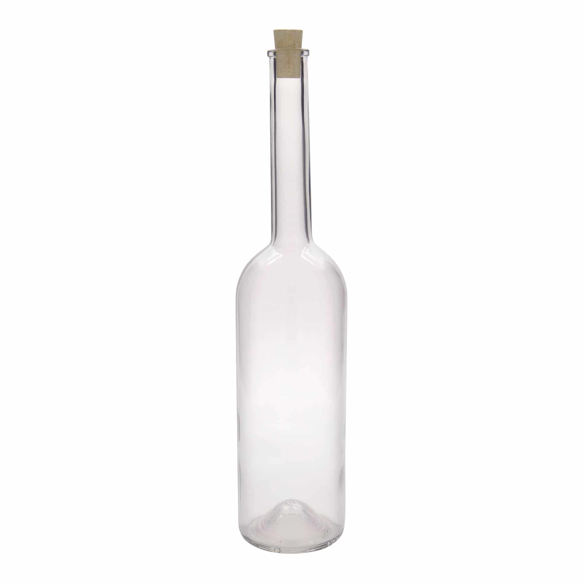 Glazen fles 'Opera', 1000 ml, monding: kurk